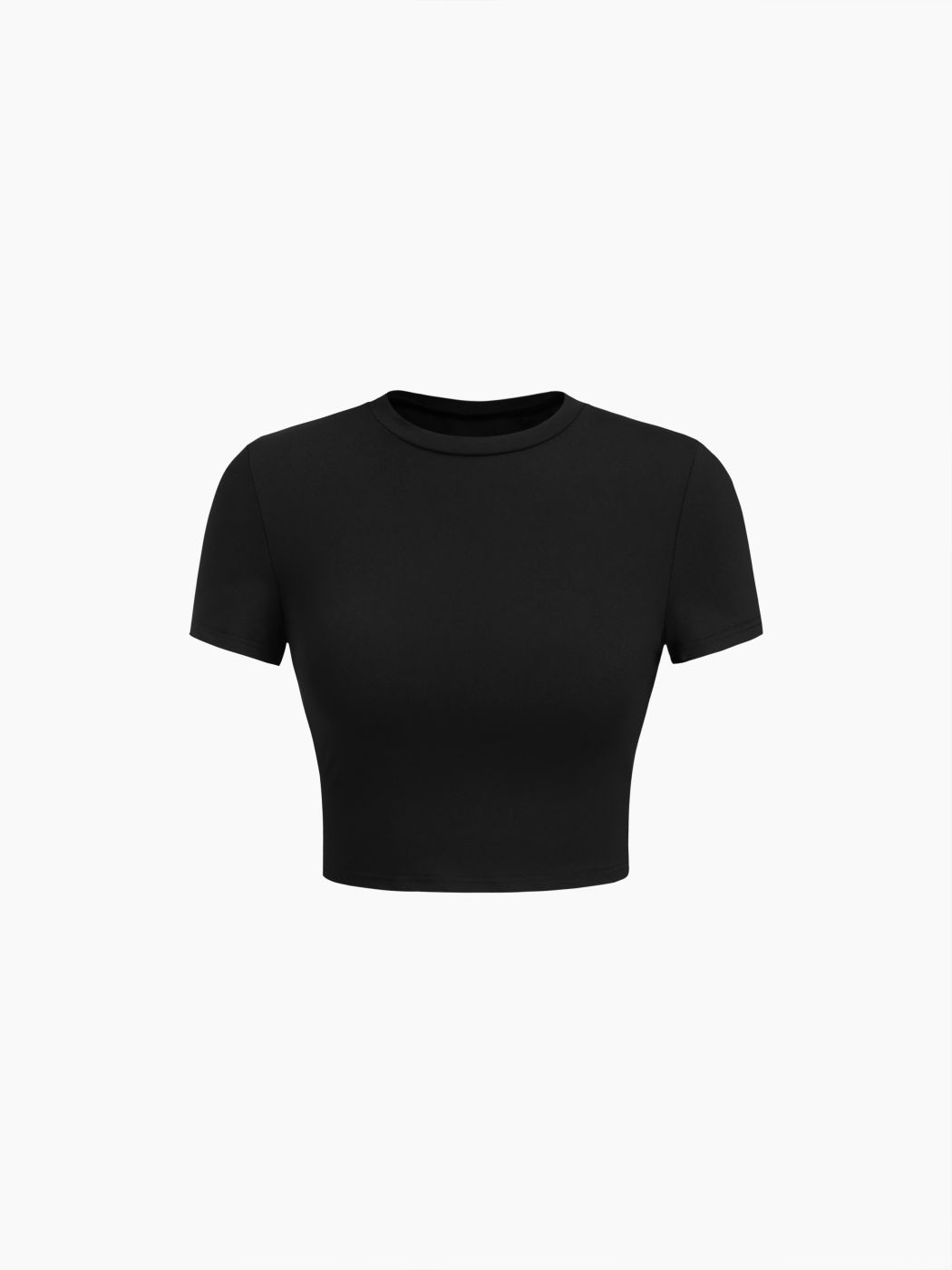 CDR Round Neckline Short Sleeve Crop Tee