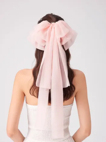 BOWKNOT MESH HAIR CLIP
