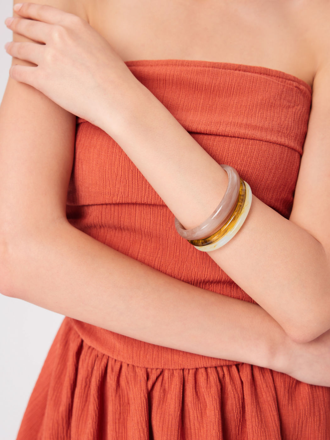 3er-Set Gradient-Armbänder