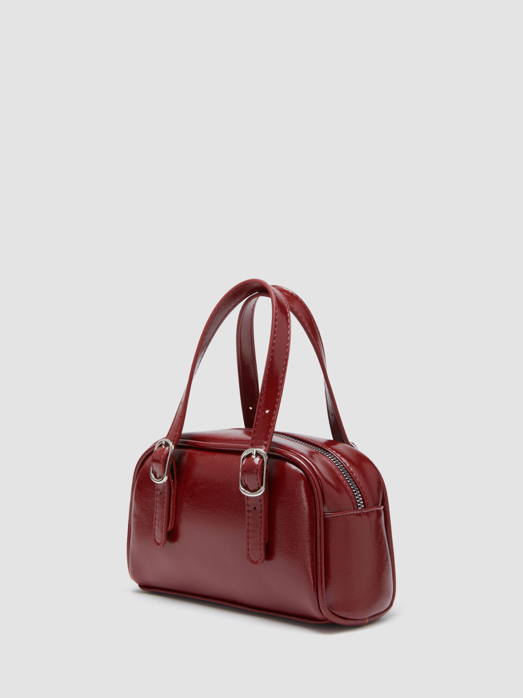 Mini-Fake-Leder-Boston-Tasche