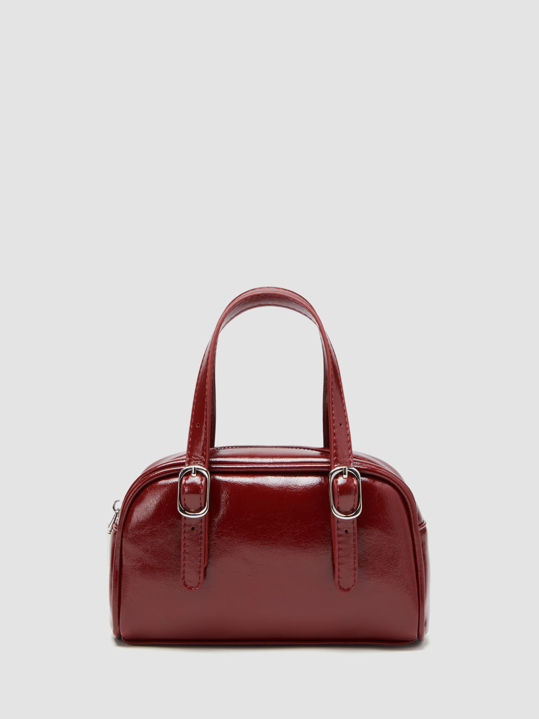 Mini-Fake-Leder-Boston-Tasche