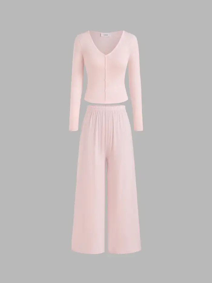 Boat Neck Solid Ruched Zipper Long Sleeve Wide Leg Jumpsuit