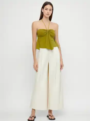 Top Cami annodato con Scollo all'Americana