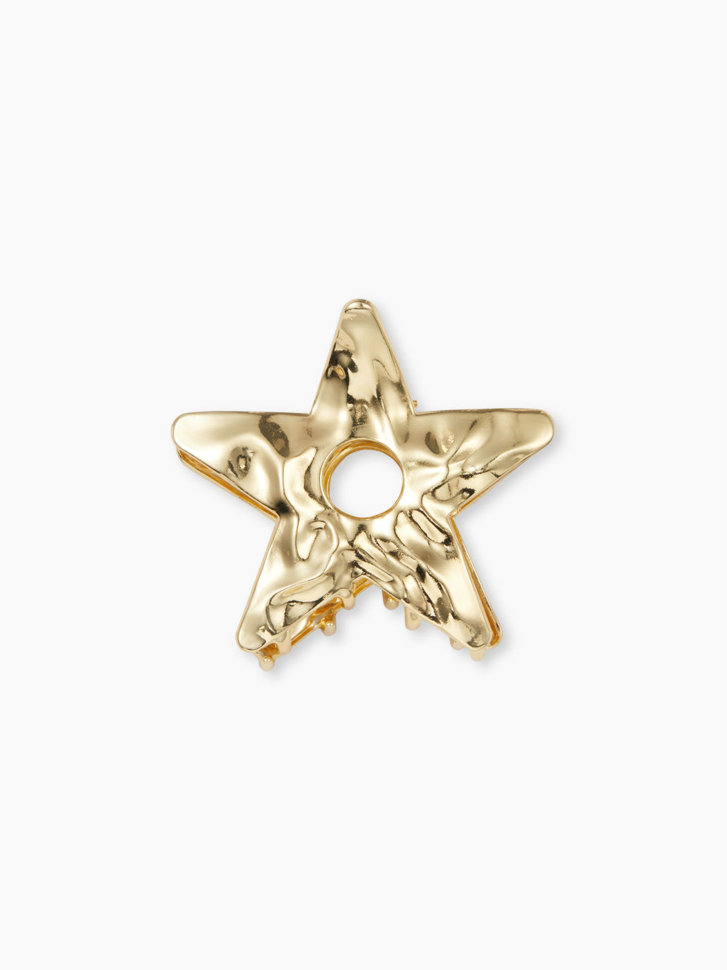 TEXTURED STAR METAL HAIR CLAW