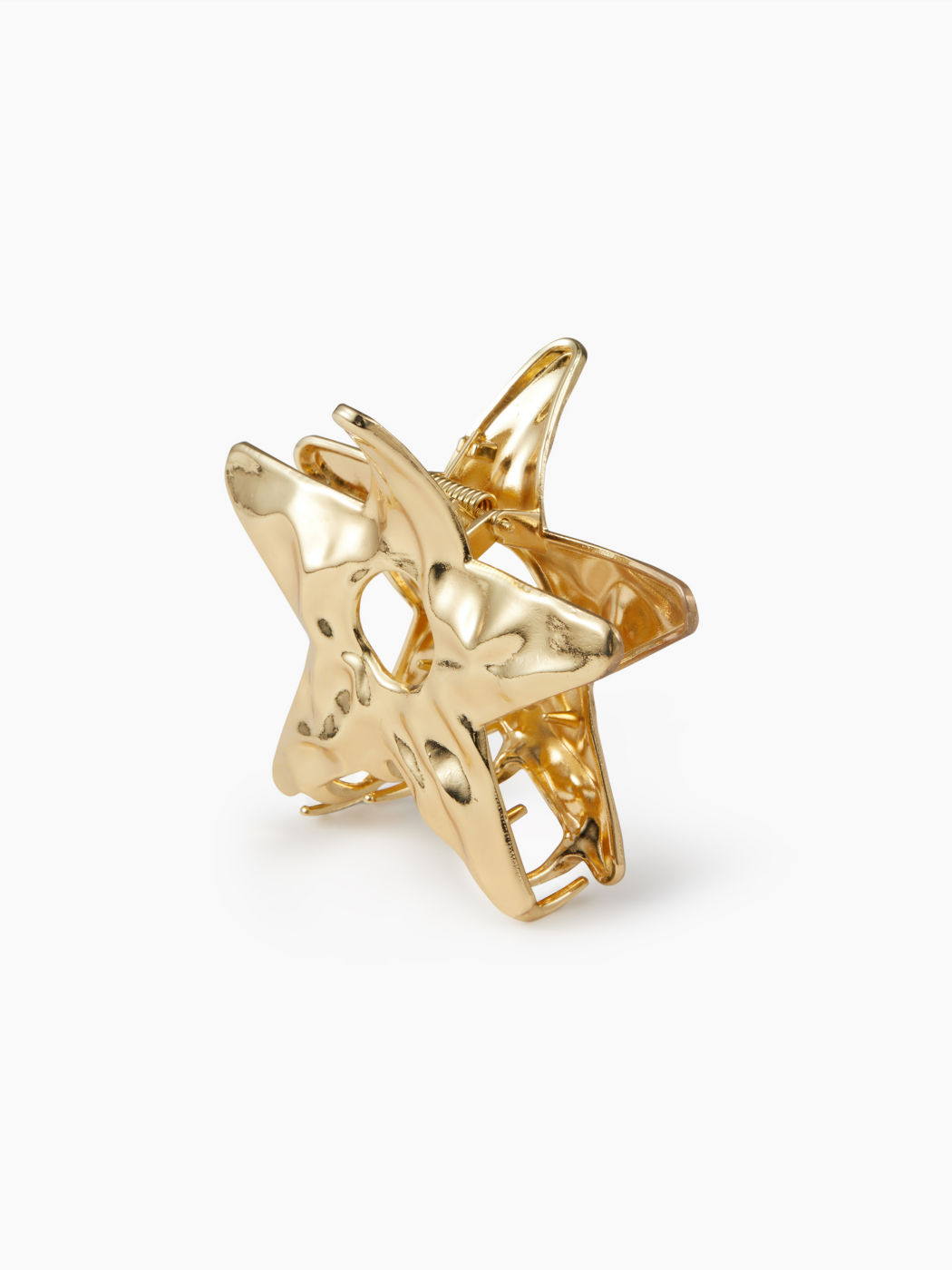 TEXTURED STAR METAL HAIR CLAW