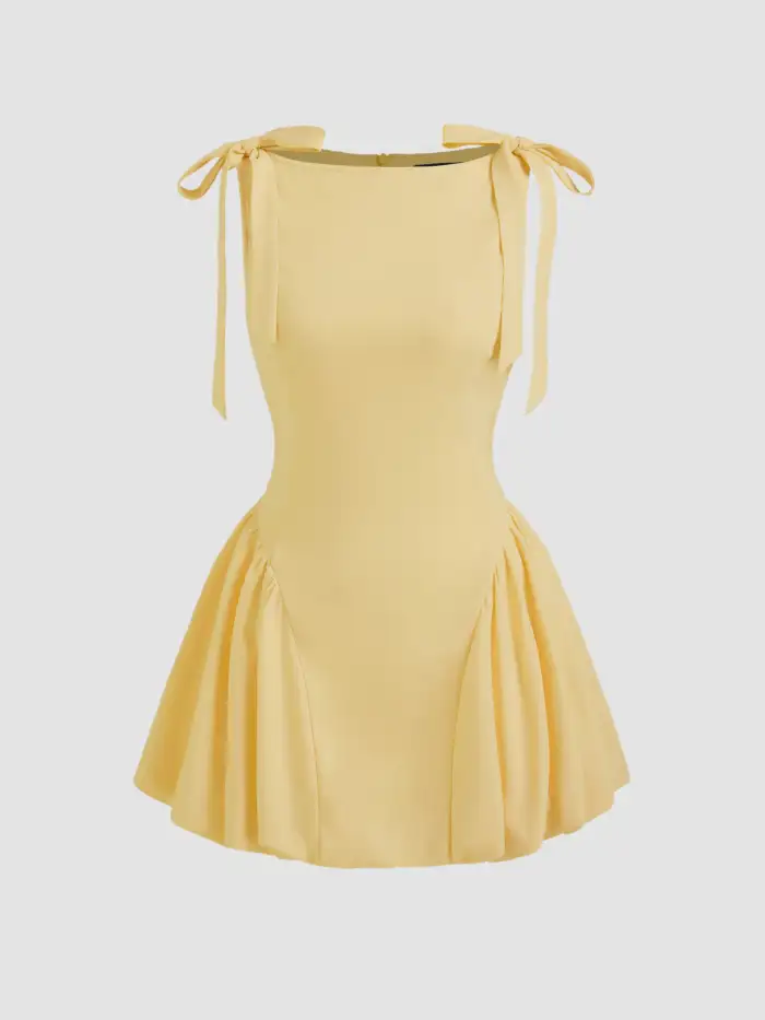 Mesh Halter Neckline Wrap Ruffle Mini Dress