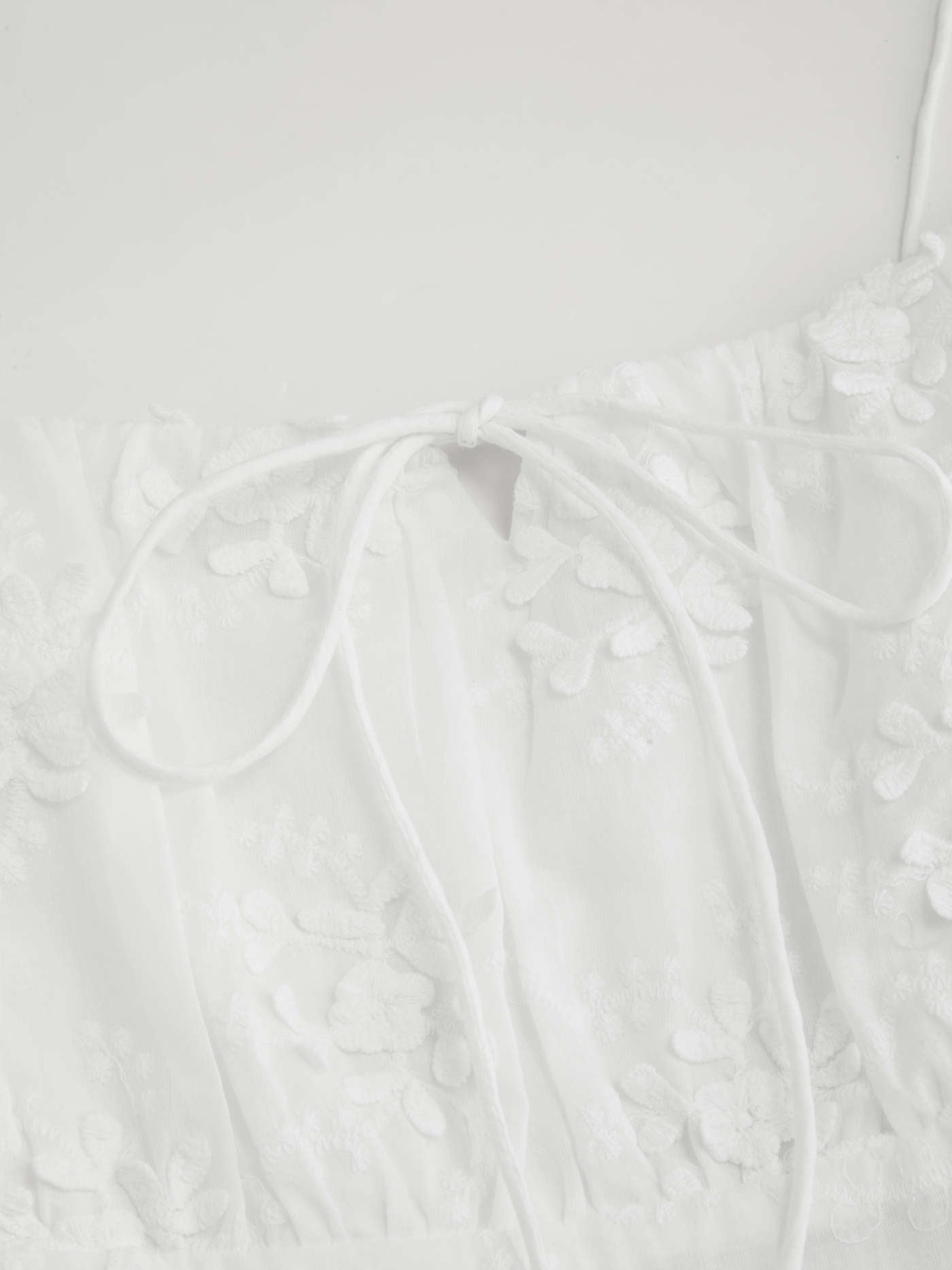 Cotton Scoop Neckline Floral Knotted Maxi Dress Curve & Plus