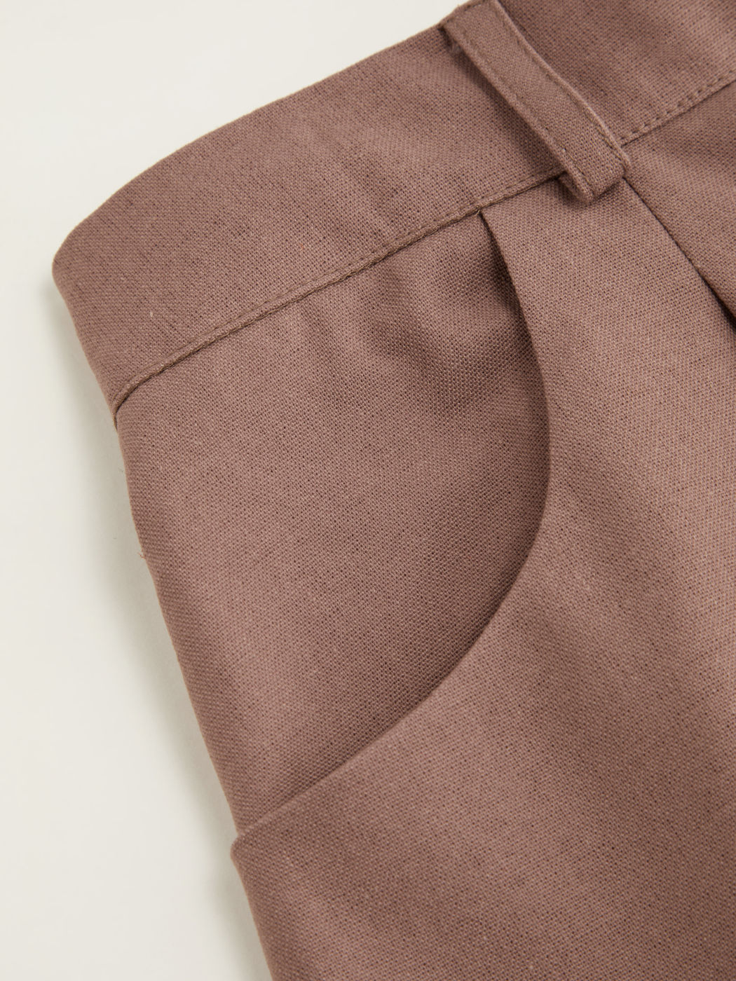 Linen-blend Mid Rise Roll Up Hem Shorts Curve & Plus