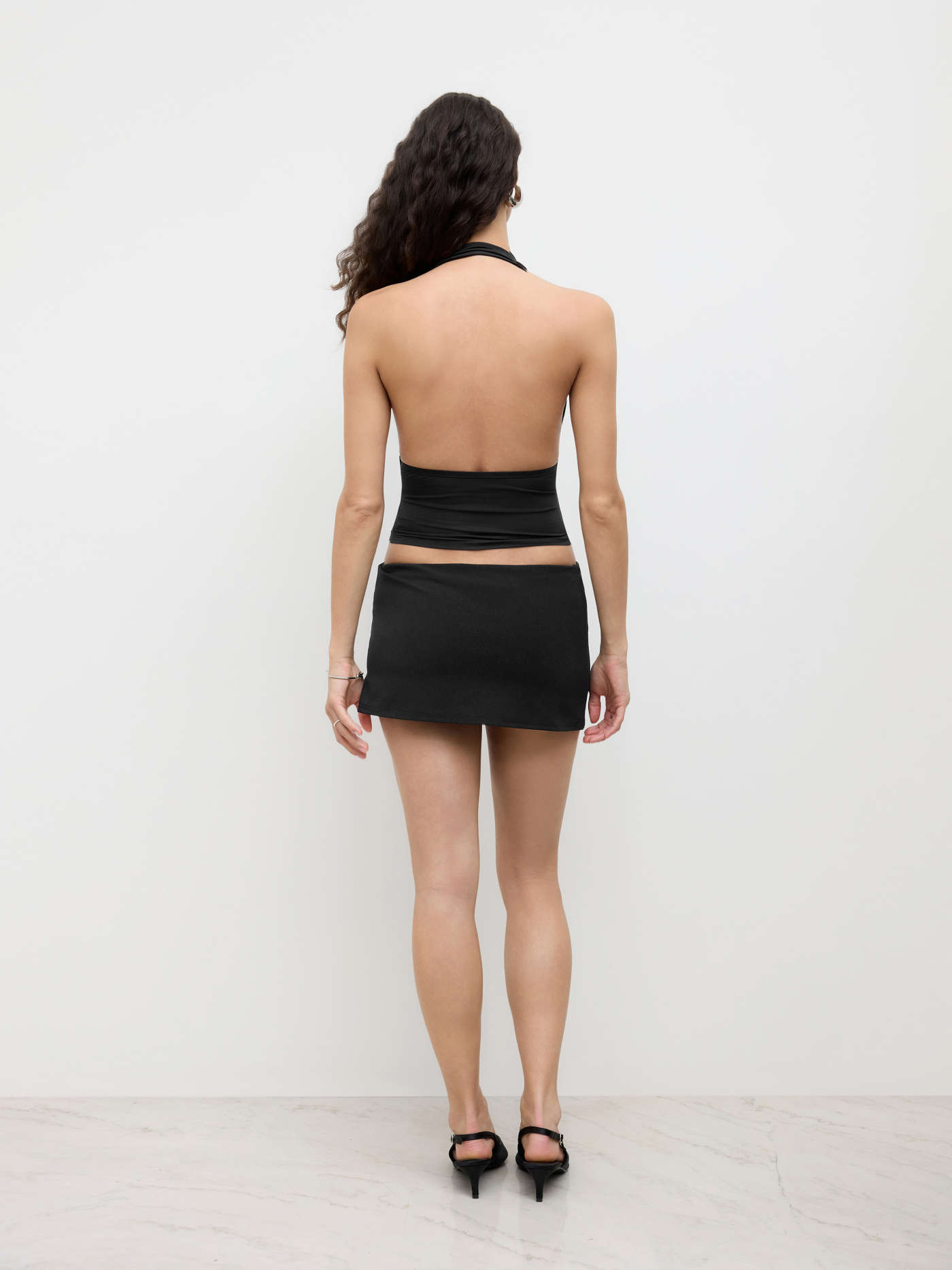 CDR Halter Neckline Ruched Top
