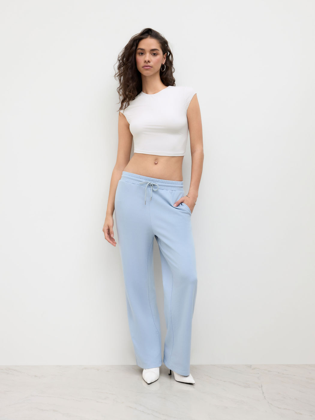 CDR Second Skin Double Layered Round Neckline Short Sleeve Crop Tee