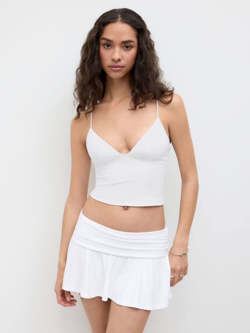 CDR V-neck Crop Cami Top