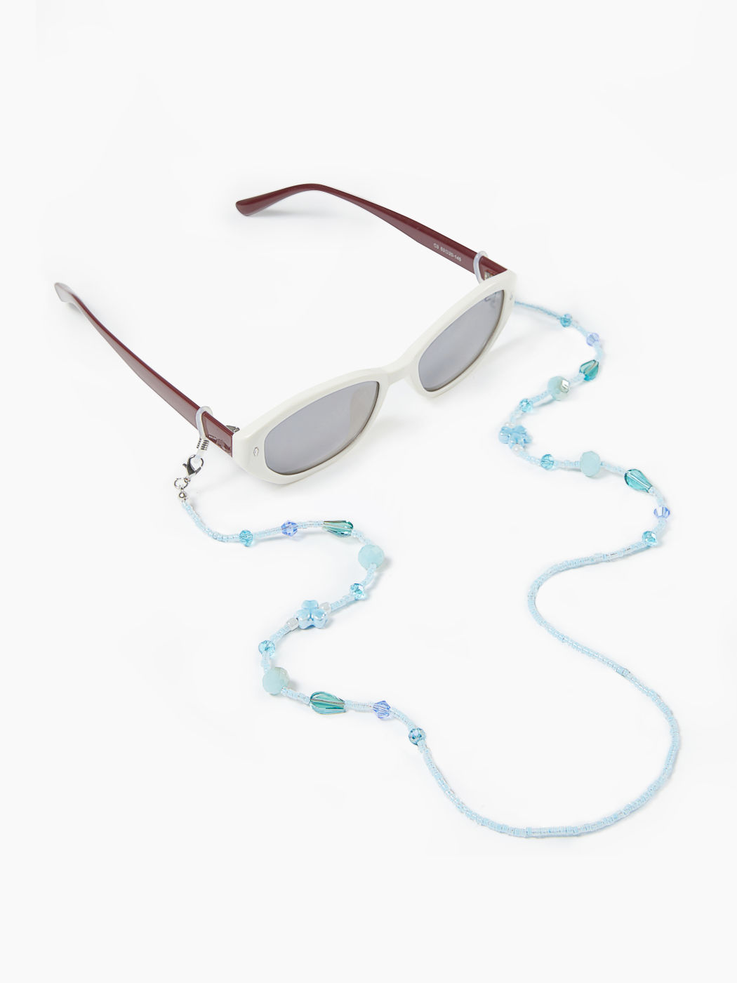 BUTTERFLY & STONE  BEADED GLASSES CHAIN