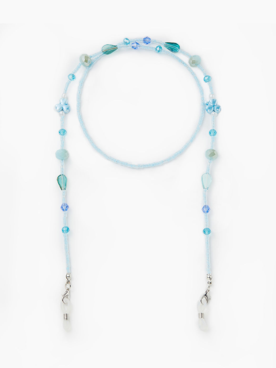 BUTTERFLY & STONE  BEADED GLASSES CHAIN