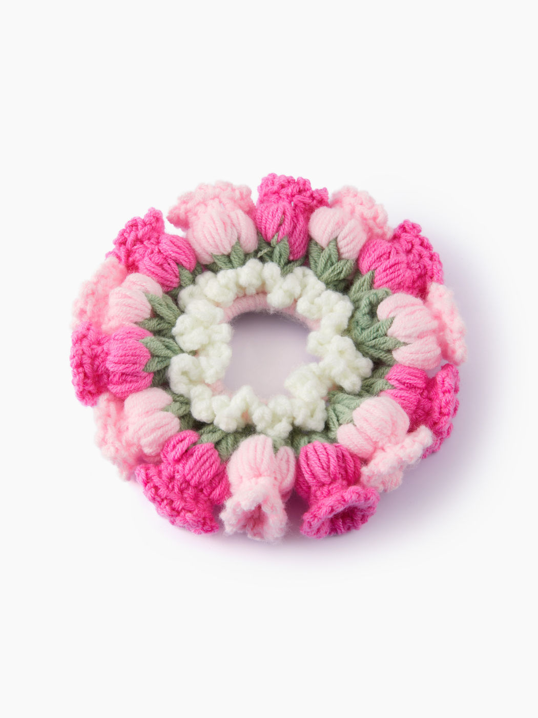 FLORAL KNITTED HAIR TIE