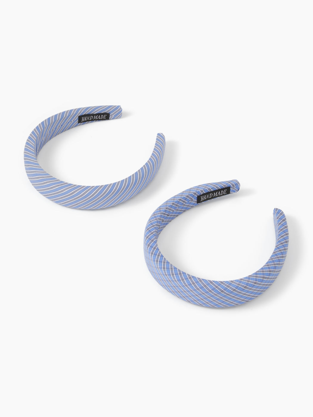 SET DI 2 FASCETTE A RIGHE E GINGHAM