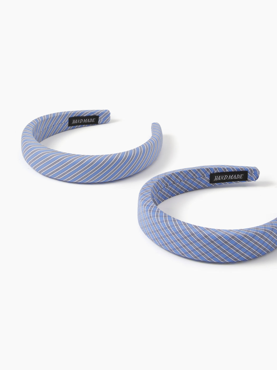 SET DI 2 FASCETTE A RIGHE E GINGHAM