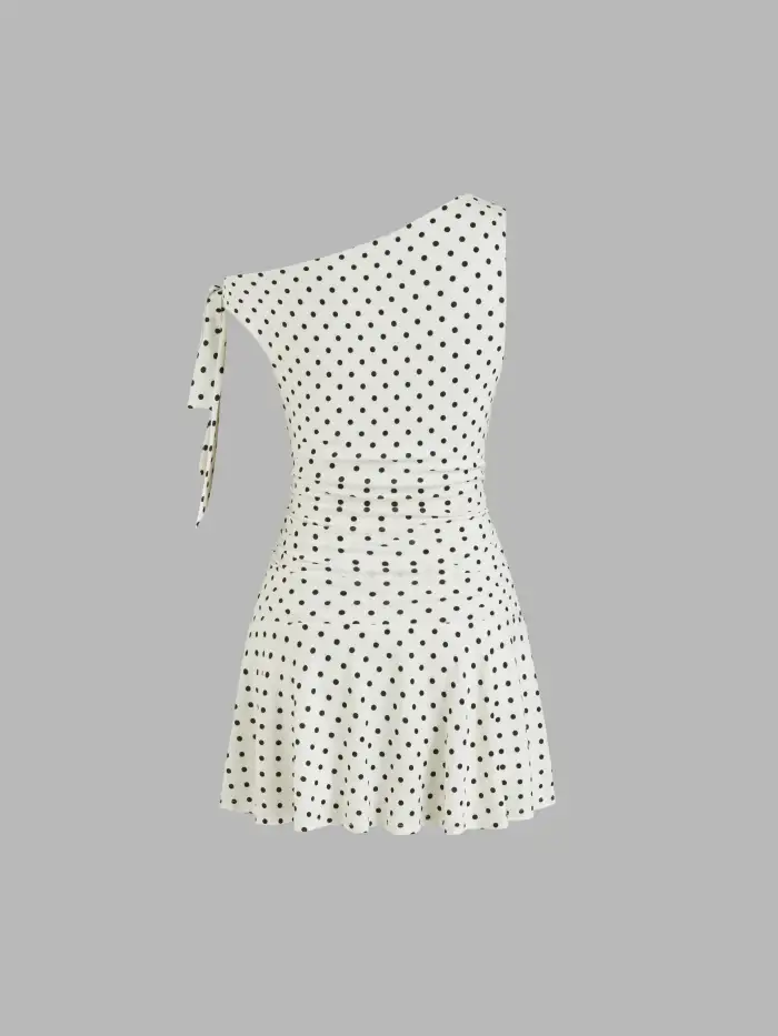 Woven Cotton-blend Stripe Bowknot Top & Mid Rise Broderie Anglaise Trim Shorts Set For Daily Casual