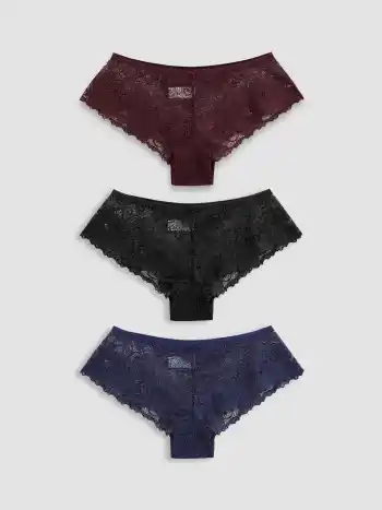 Slip a vita media in pizzo 3 pezzi