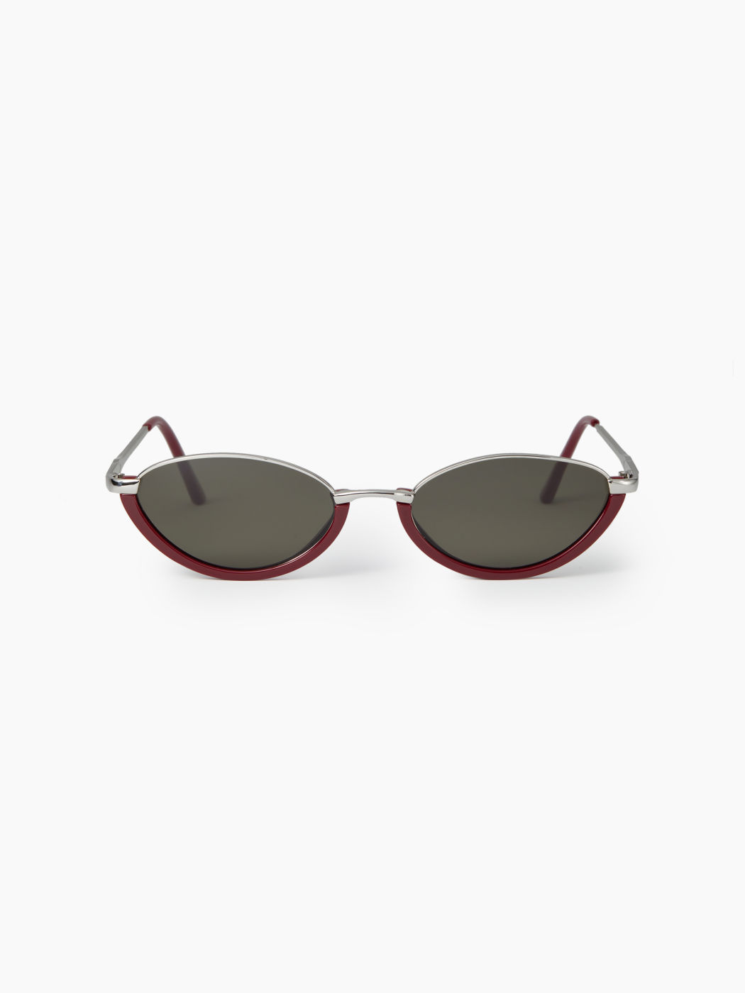 TWO-TONE FRAME CAT-EYE FASHION GLASSES