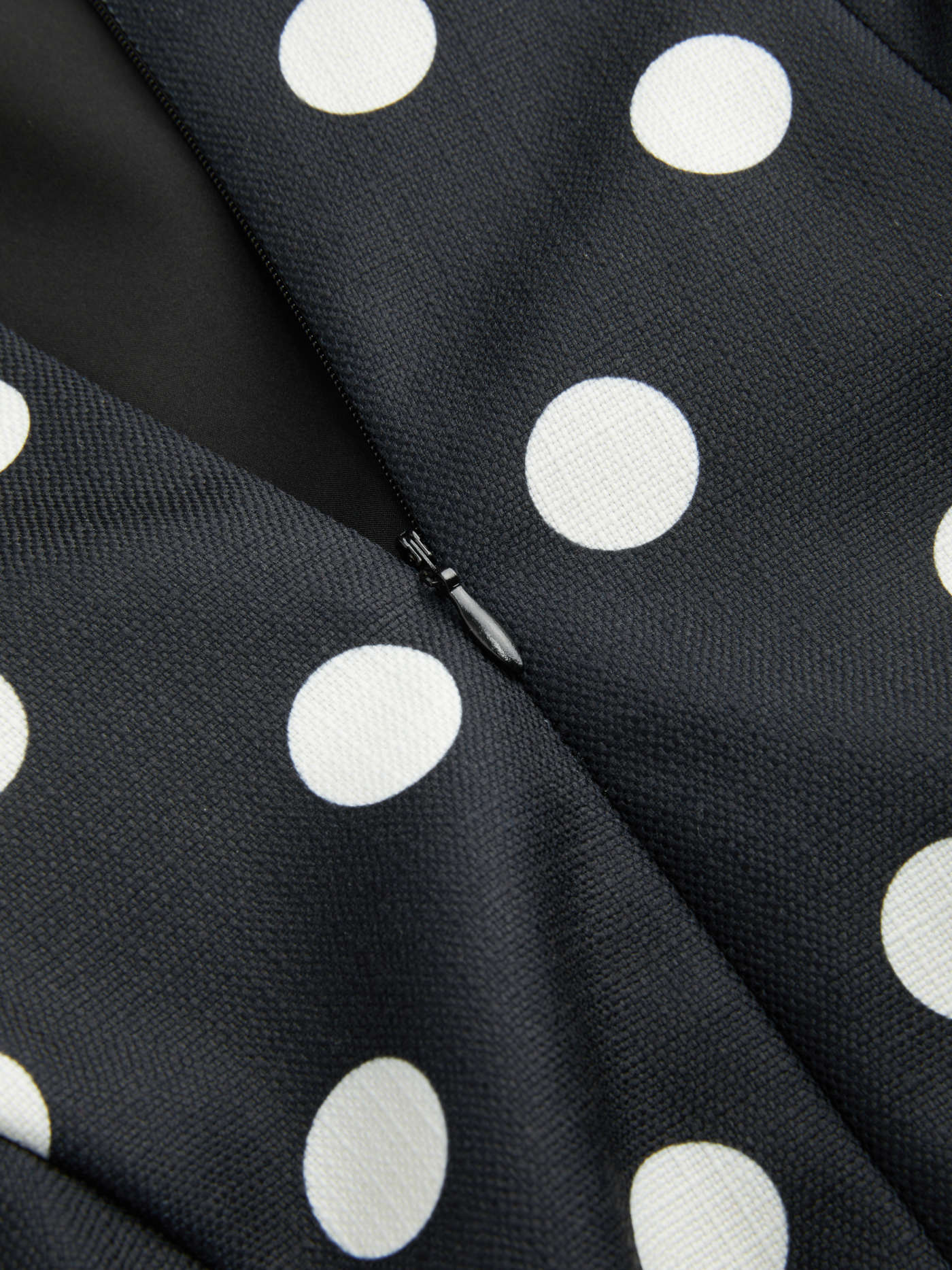 Boat Neck Knotted Polka Dot Backless Mini Dress