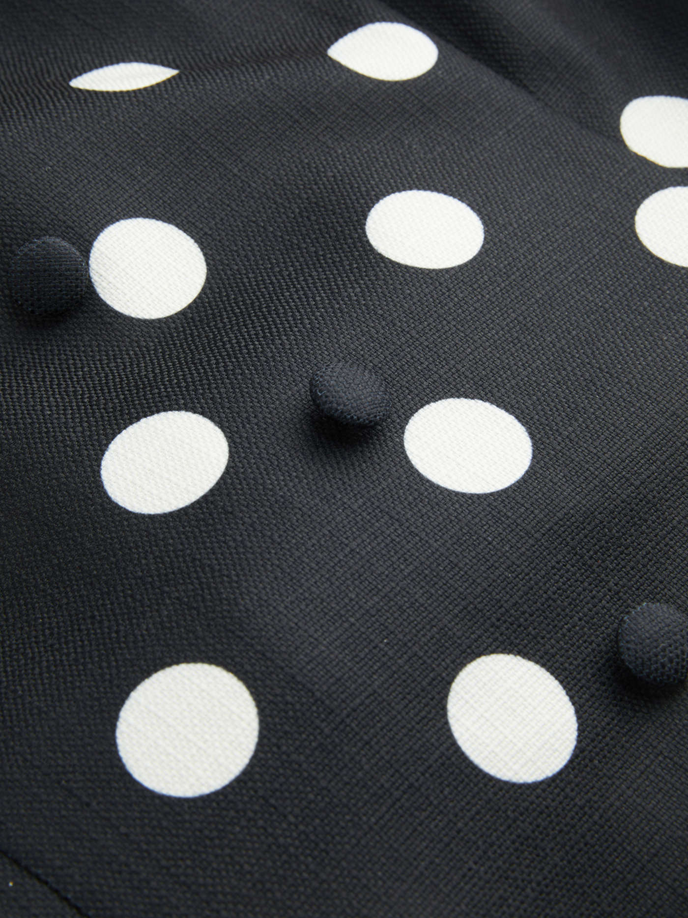 Boat Neck Knotted Polka Dot Backless Mini Dress
