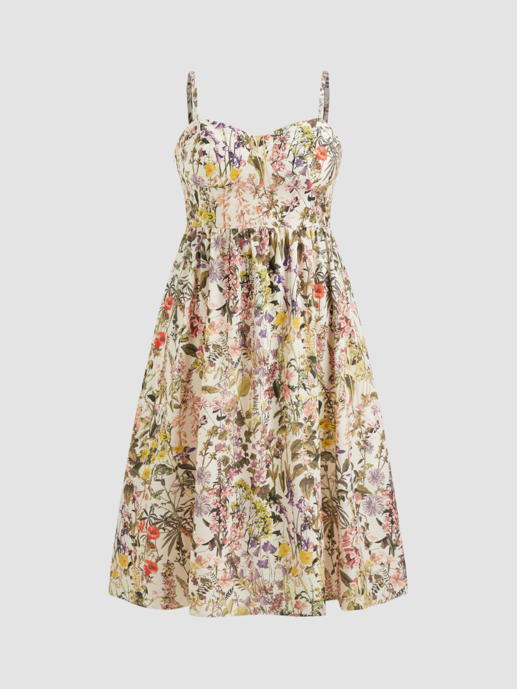 Sweetheart Floral Knotted Cut Out Maxi Dress Curve & Plus