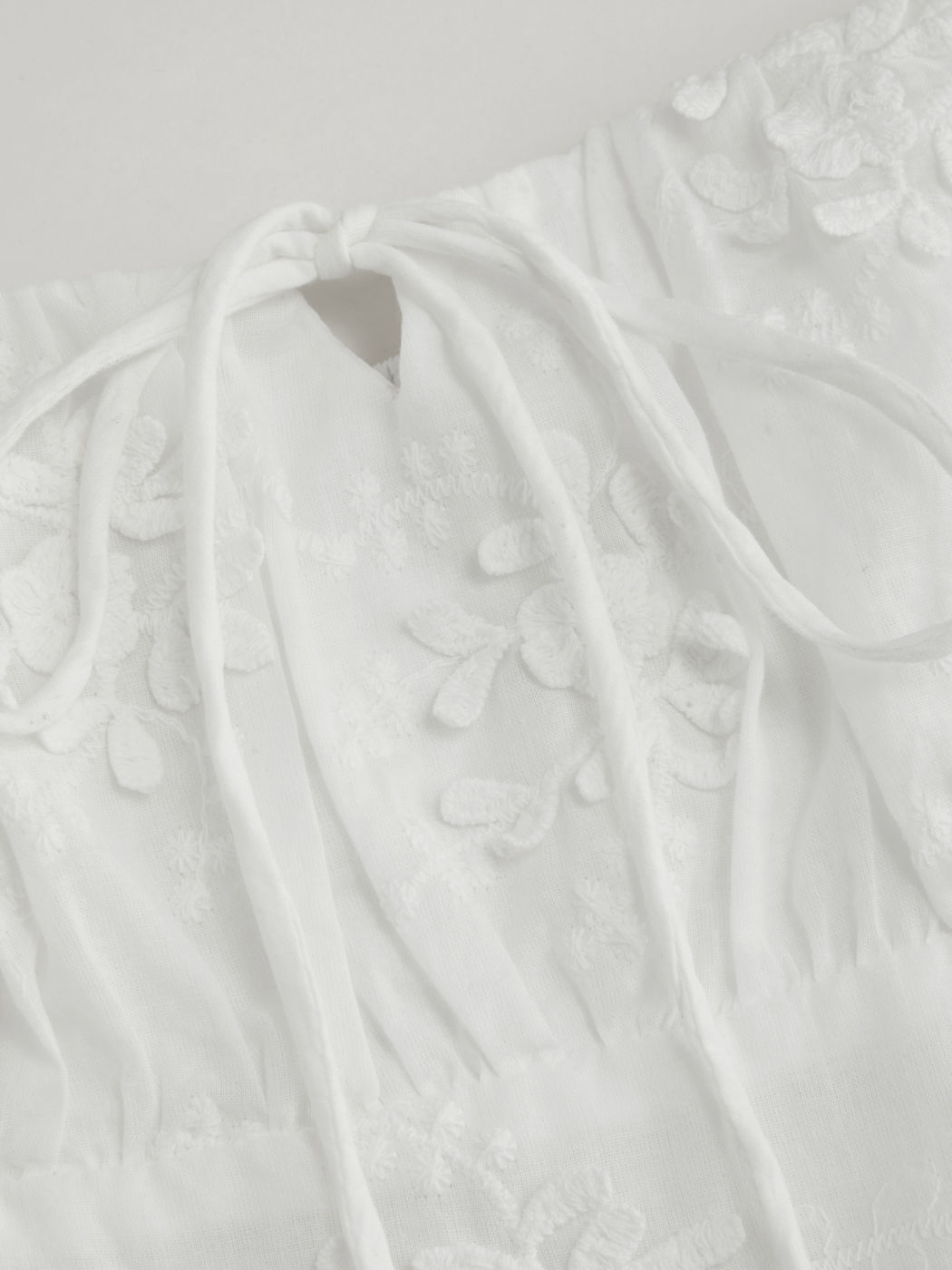 Cotton Floral Knotted Ruched Shirred Cami MIni Dress