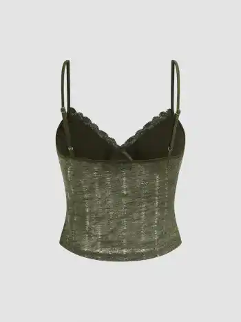 Lace V-neck Cami Top