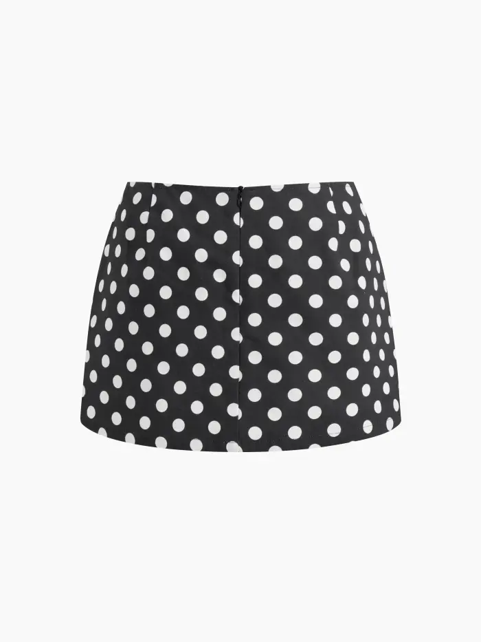 Cotton Low Rise Split Skort