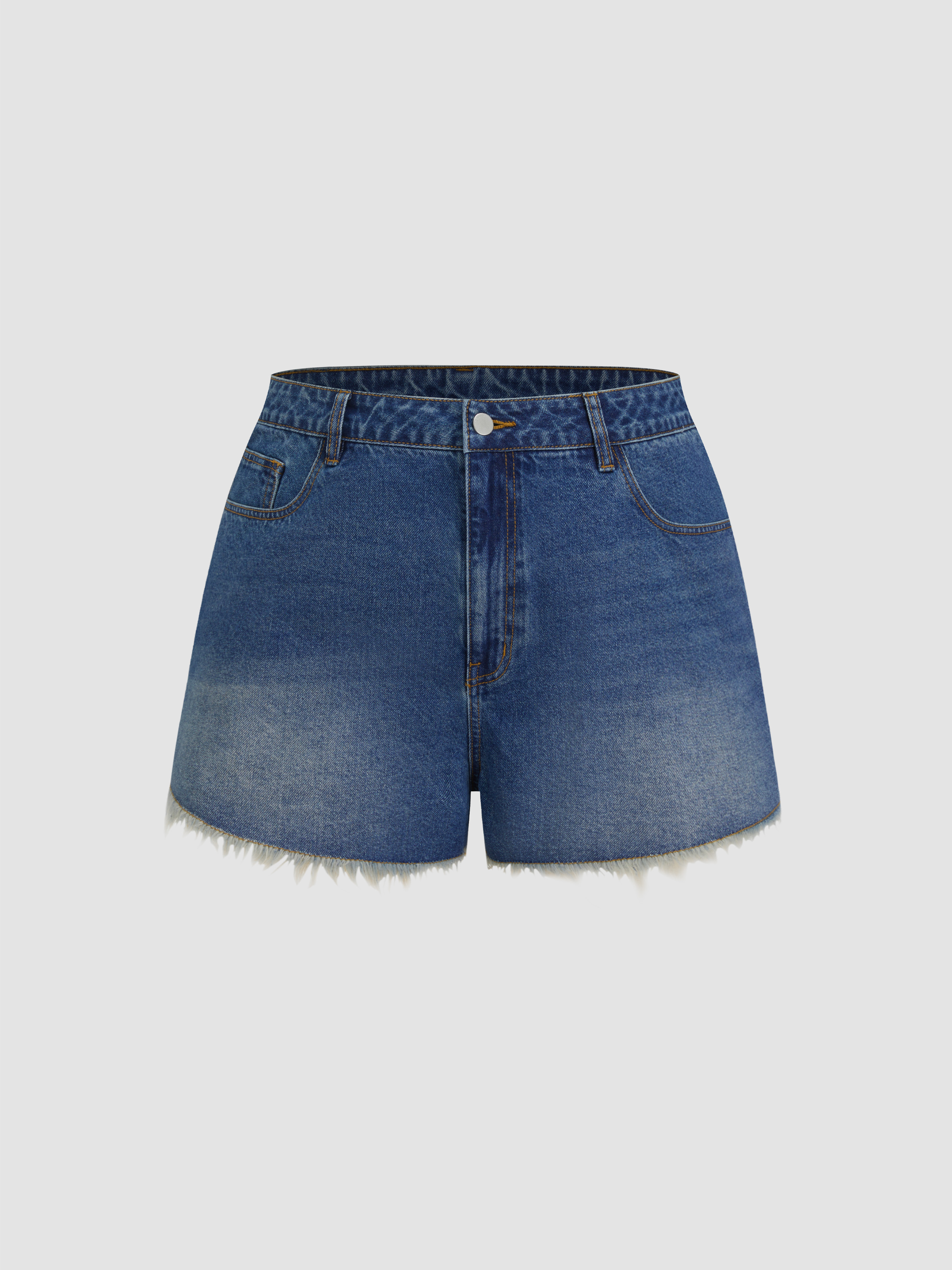 即日発送　新品タグ付　Curve Tucked Jeans short m Denim Pocket Denim Shorts With Belt Curve & Plus For School