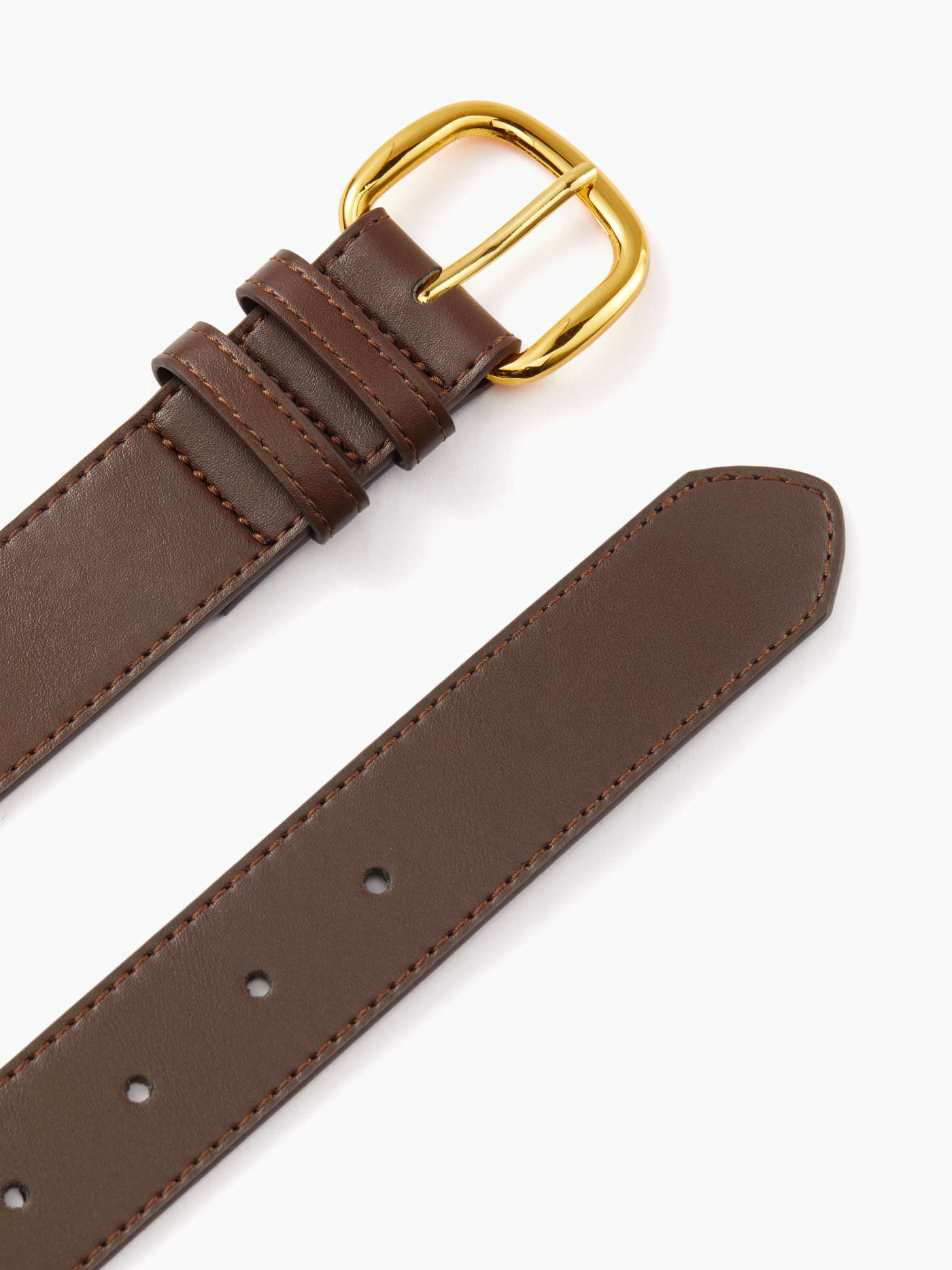PU Leather CLASSIC BUCKLE BELT For Daily Casual Coffee Shop Work