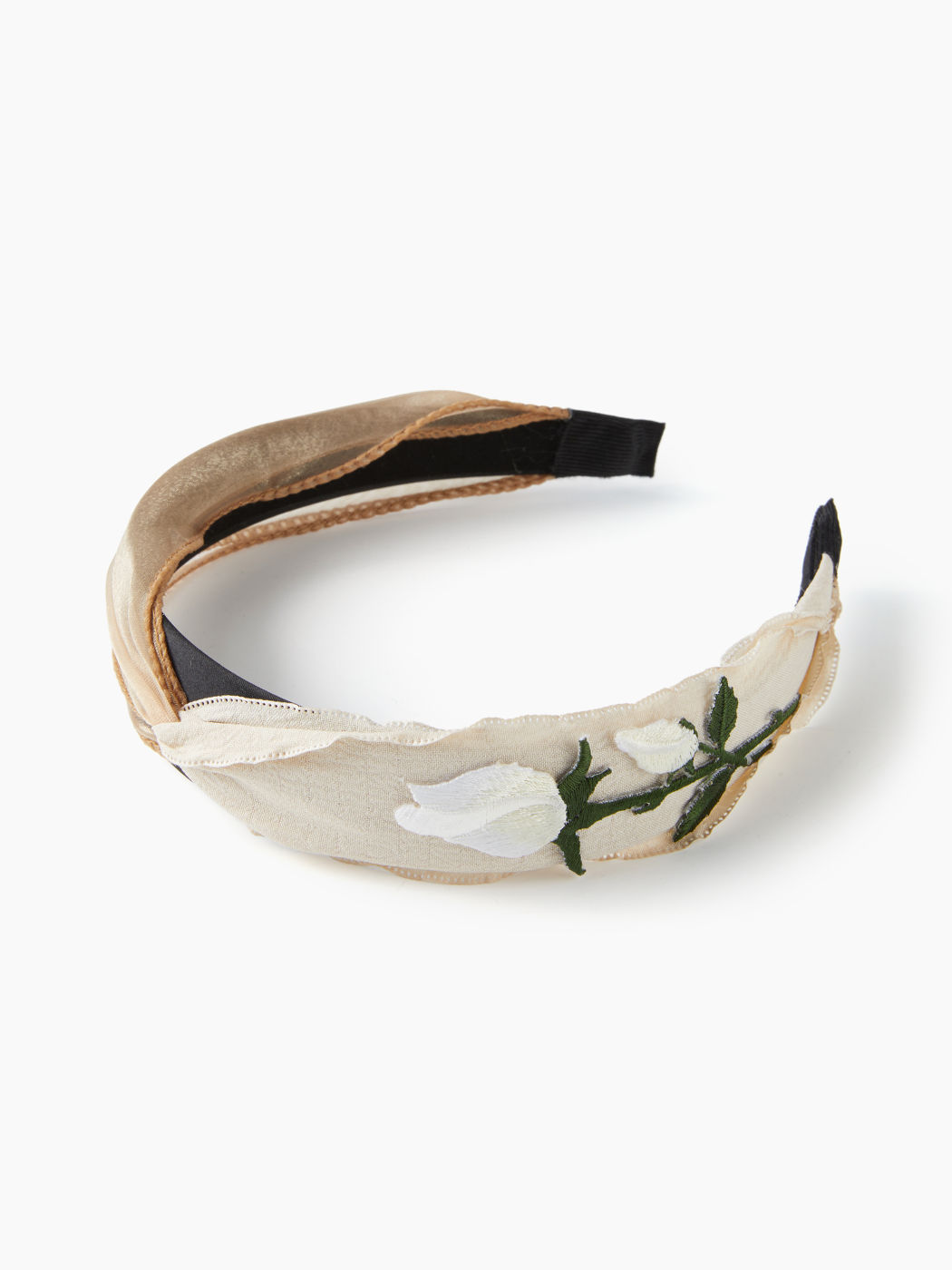 TULIP EMBROIDERED HEADBAND