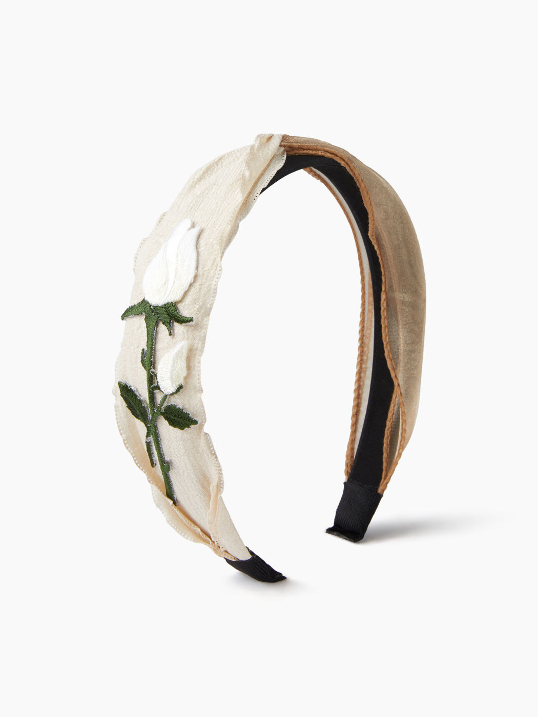 TULIP EMBROIDERED HEADBAND
