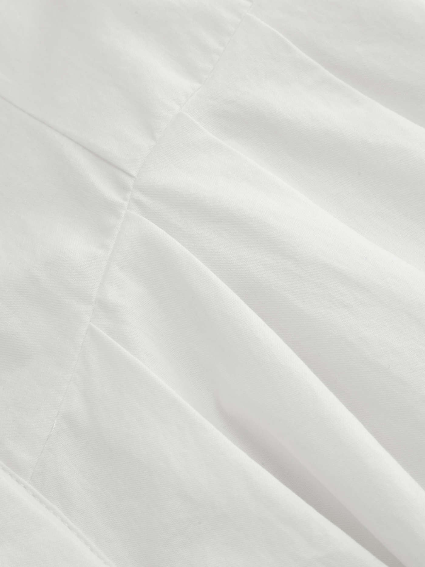 Cotton V-neck Lace Trim Button Through Cami Maxi Dress