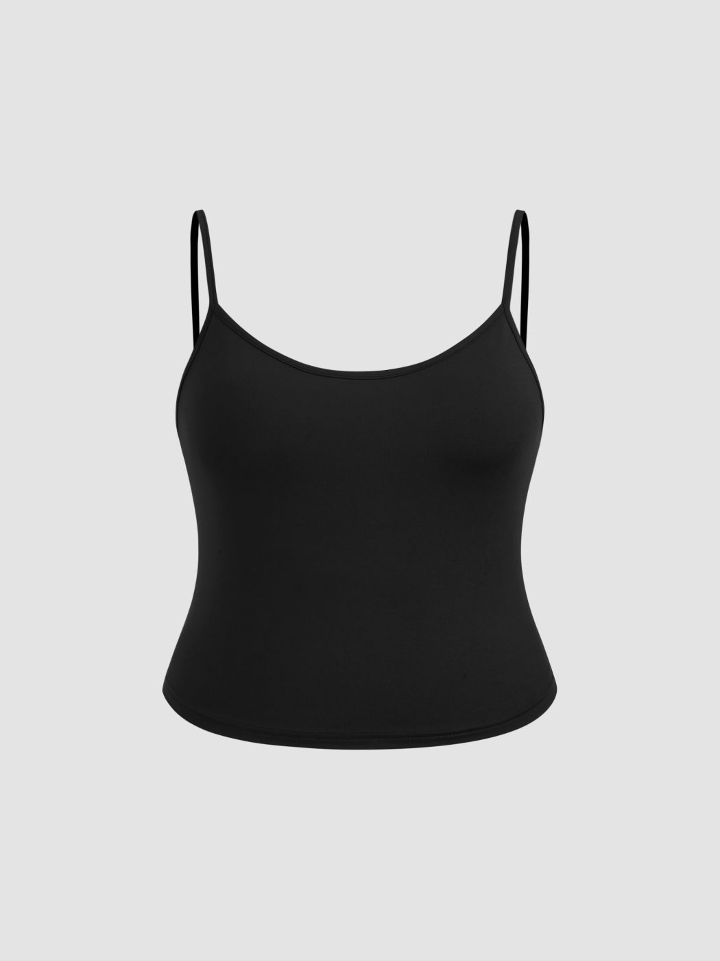 Stand Collar Shirred Lettuce Trim See-through Tank Top & Cami Top Curve & Plus