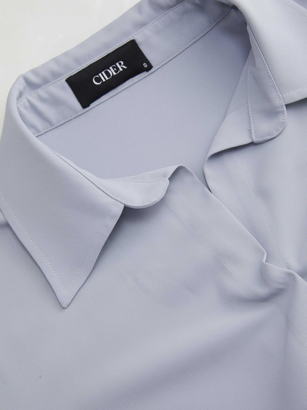 Collar Solid Ruched Long Sleeve Shirt Bodysuit