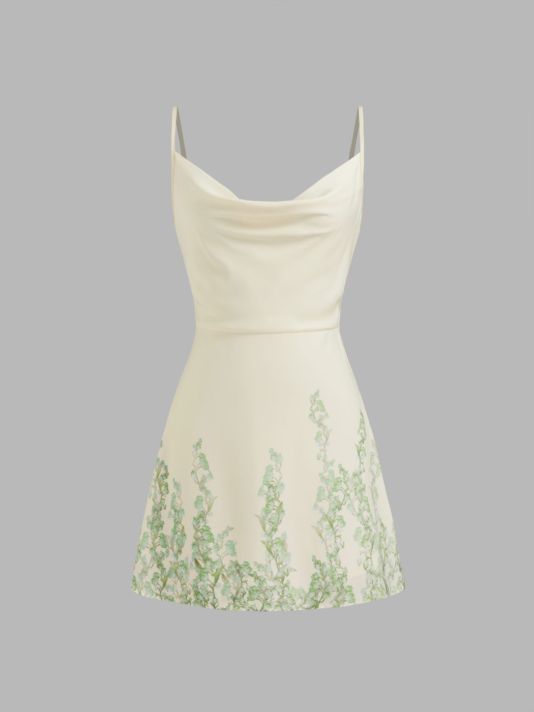 Kragenhalterung Blumenmuster Schnürmini-Kleid