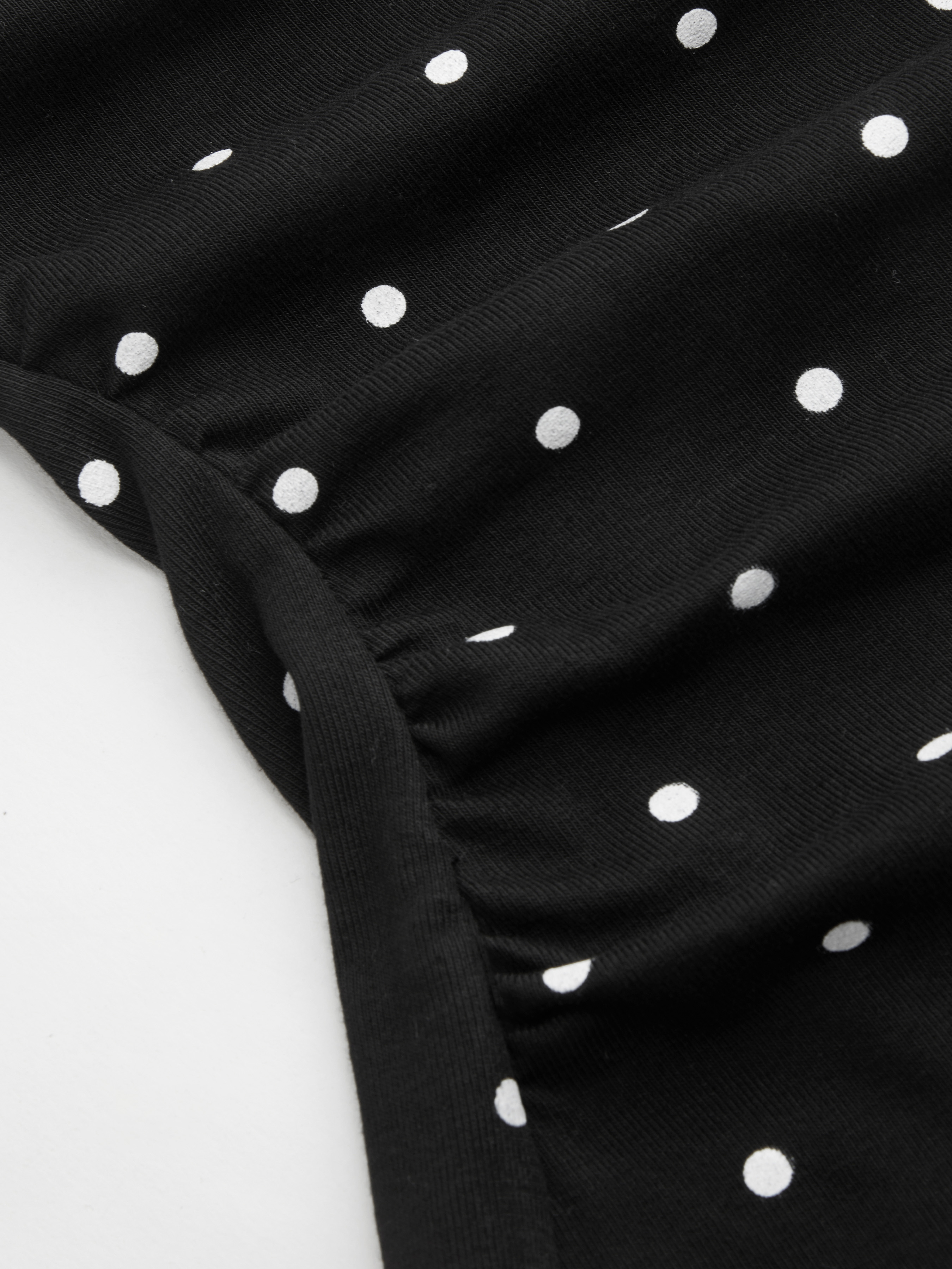 Cotton-blend Boat Neck Knotted Polka Dot Ruched Tank Top