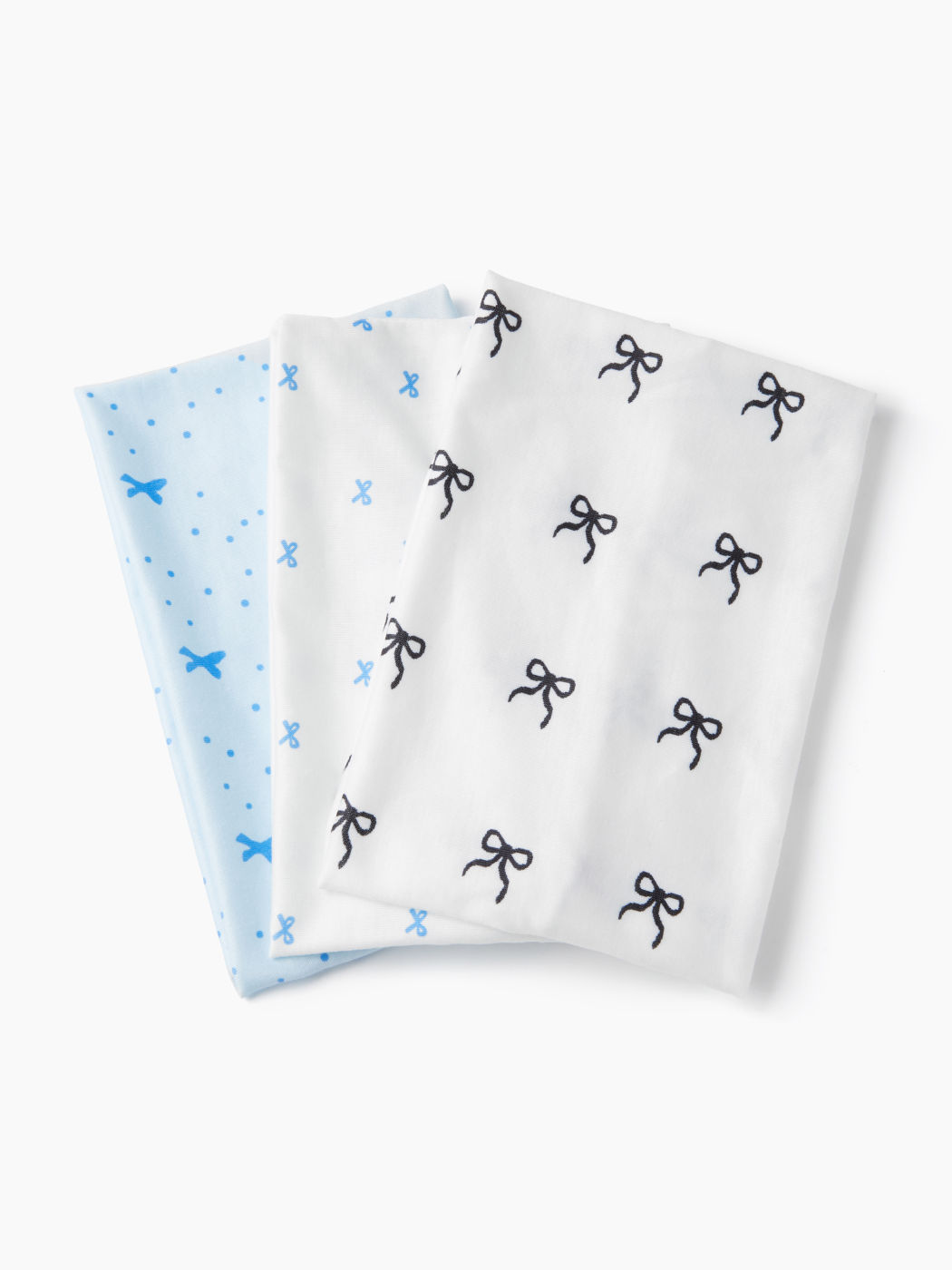 SET DI 3 CERCHIETTI PER CAPELLI CON FIOCCO E MOTIVO A POIS