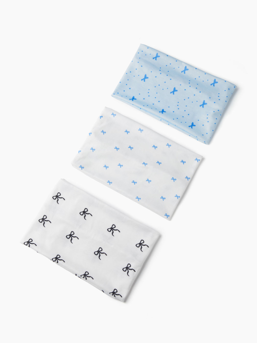 SET DI 3 CERCHIETTI PER CAPELLI CON FIOCCO E MOTIVO A POIS