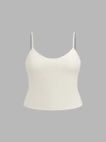 Boat Neck Shirred Top & Cami Top Curve & Plus