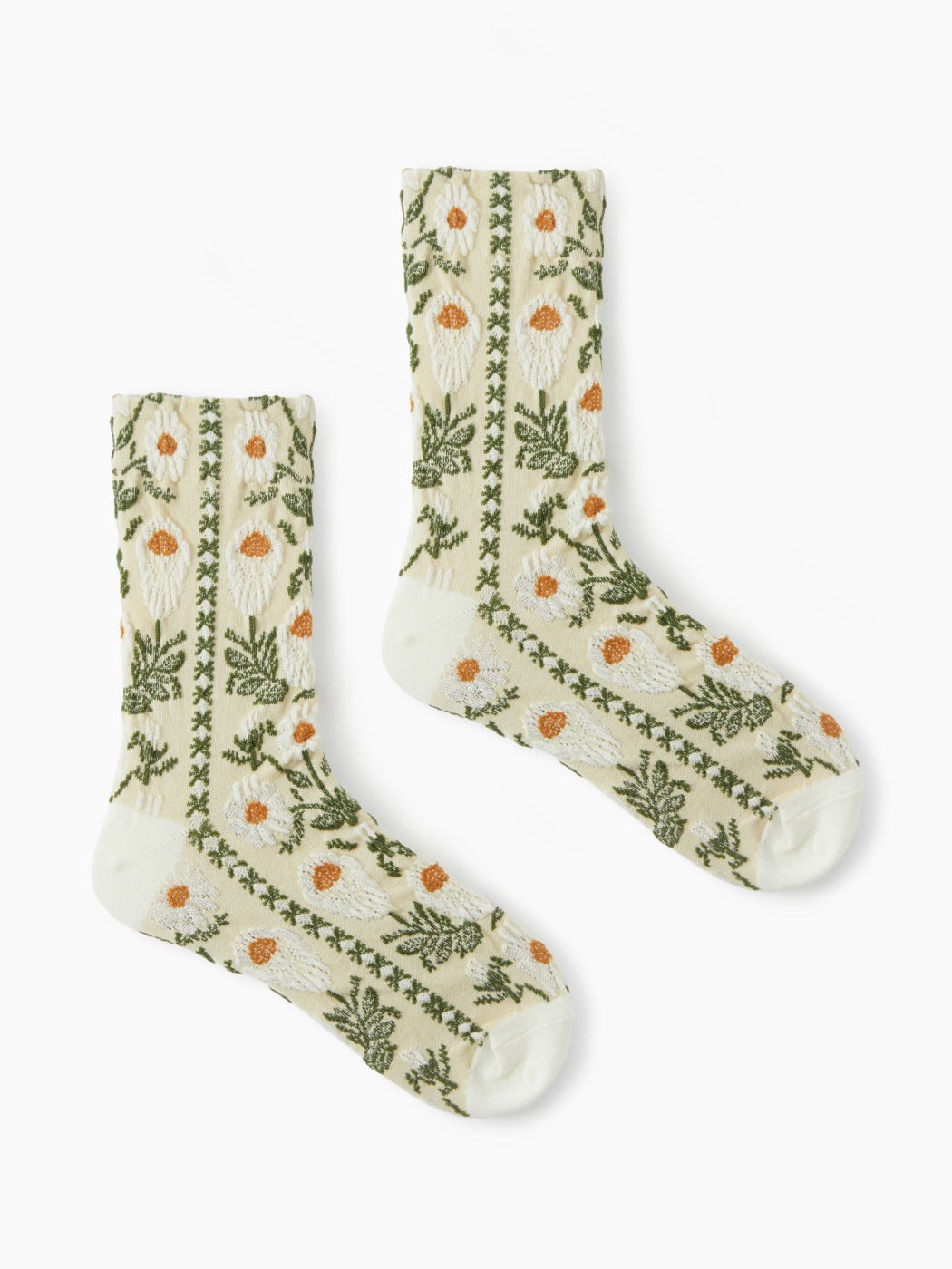 FLORAL EMBROIDERED ANKLE SOCKS