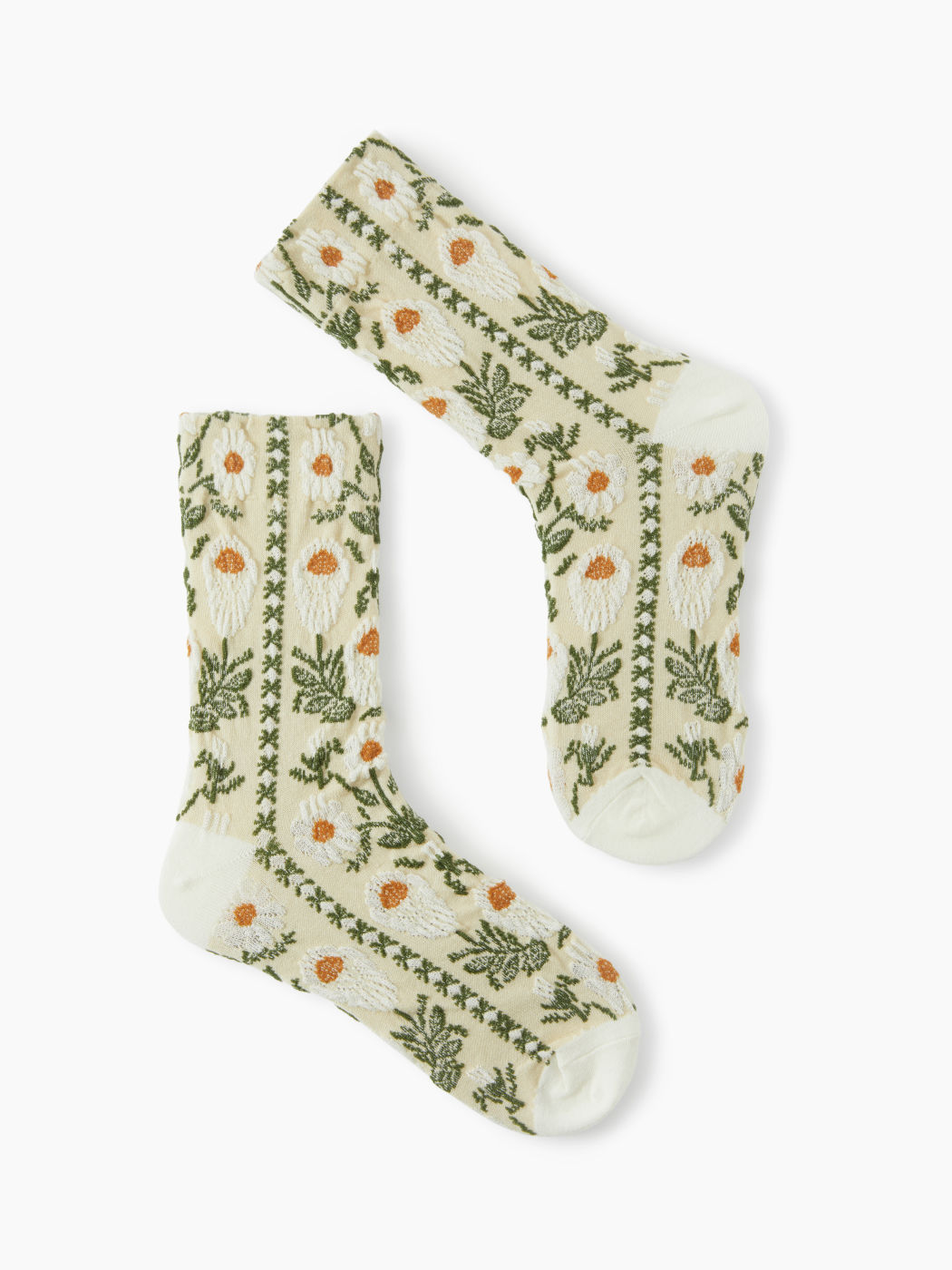 FLORAL EMBROIDERED ANKLE SOCKS