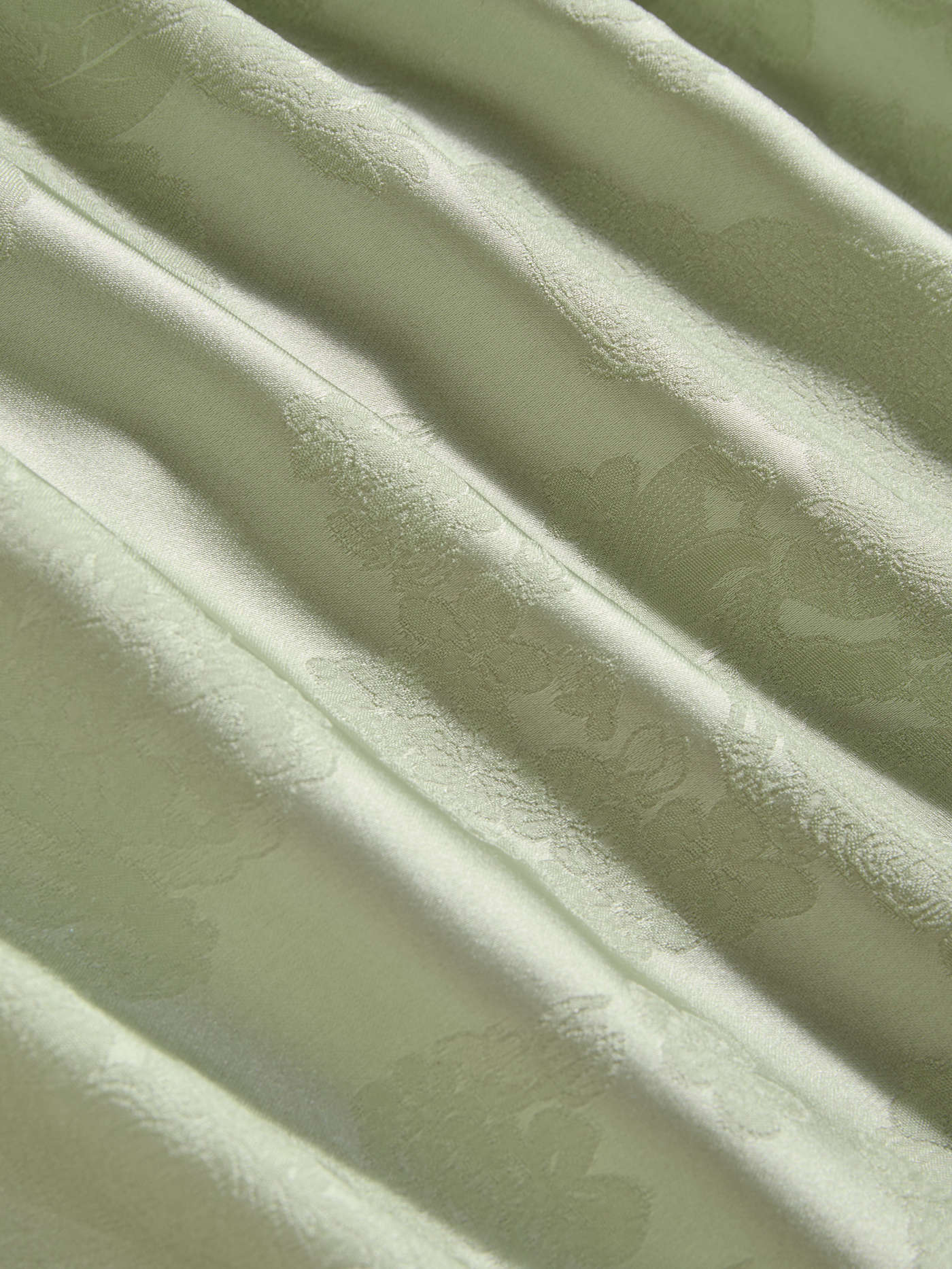 Satin Mandarin Collar Floral Tie Front Ruched Mini Dress