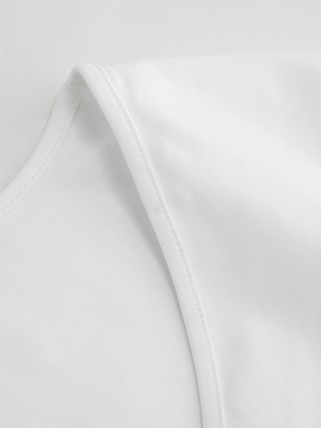 Cotton-blend V-neck Ruched Short Sleeve Tee