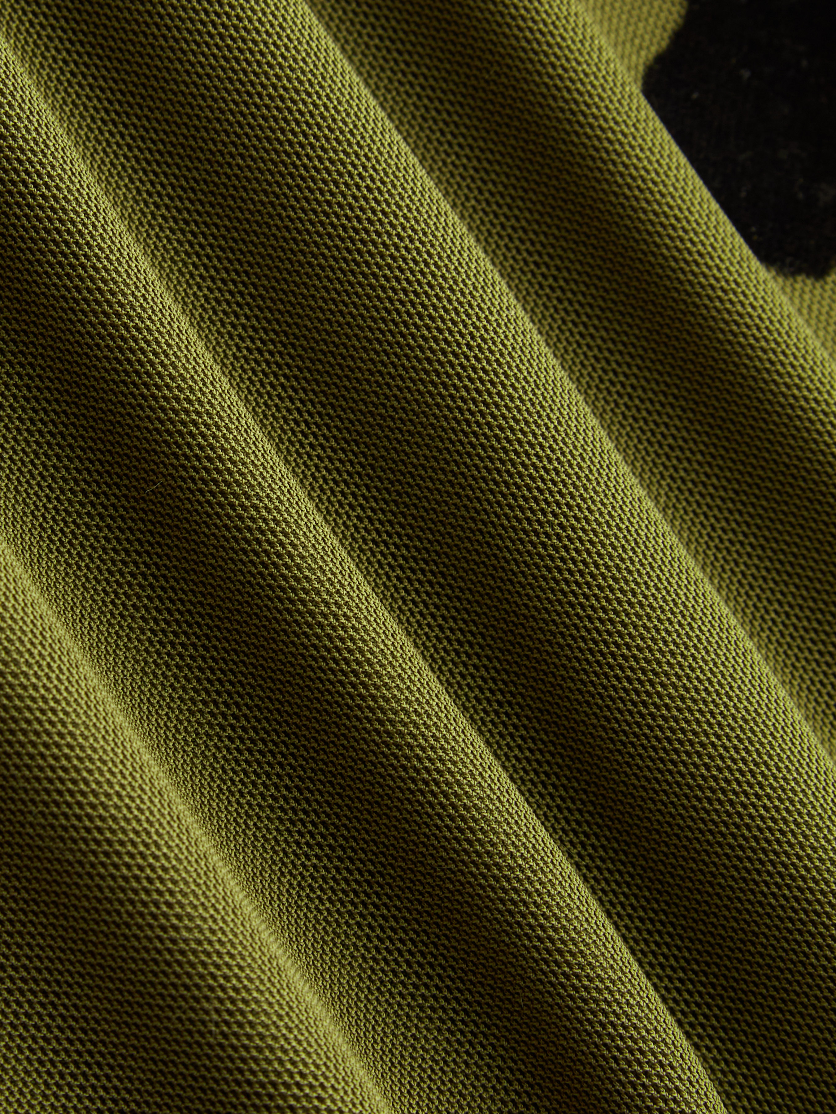 Mesh Halter Neckline Polka Dot Ruched Midi Dress