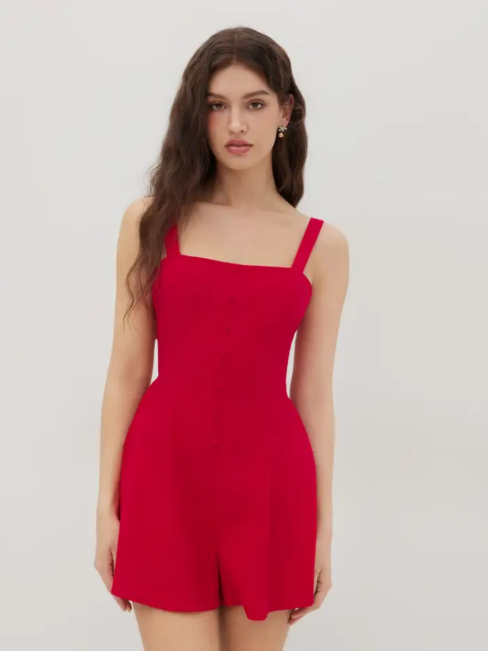 Woven Cotton-blend Stripe Bowknot Top & Mid Rise Broderie Anglaise Trim Shorts Set For Daily Casual