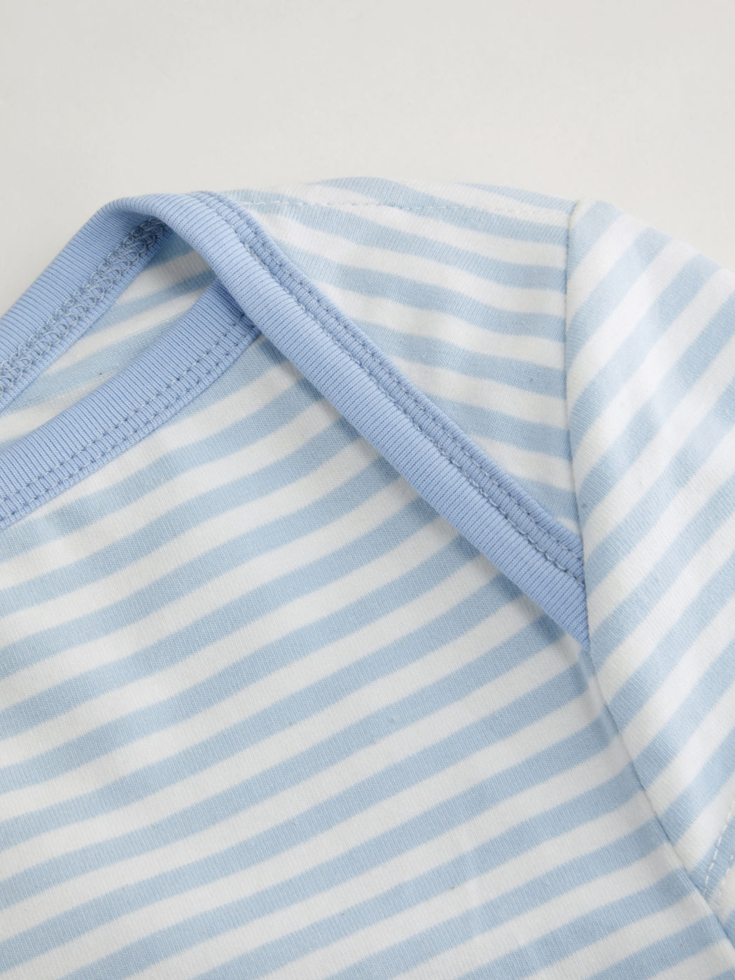 Cotton-blend Boat Neck Ruched Striped Tee