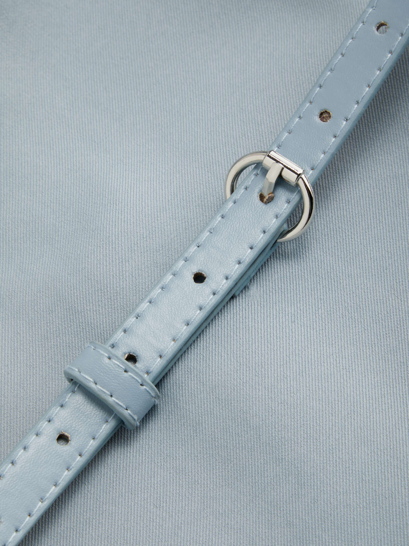 Boat Neck Belted Mini Dress