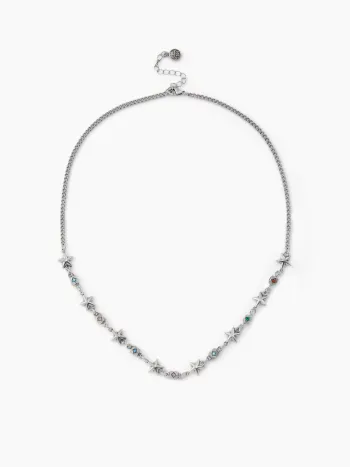 COLLANA CON CATENA STELLA E ZIRCONE